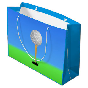 Sacola Para Presentes Grande Bola de Golfe em um Teto