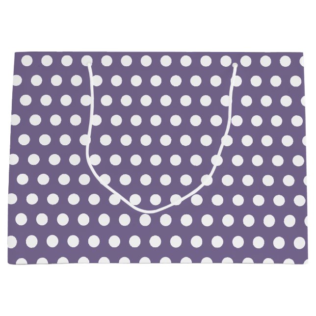 Sacola Para Presentes Grande Bolinhas em verde (Frente)