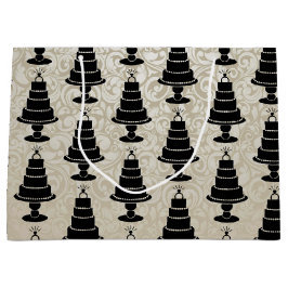 Sacola Para Presentes Grande Bolo de Casamento