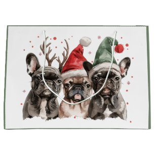 Sacola Para Presentes Grande Bolsa de Natal em Rena de Cães