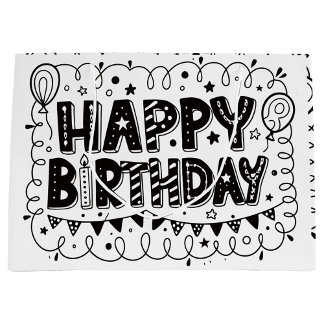 Sacola Para Presentes Grande Bolsa de Presente de Aniversário