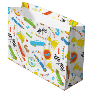 Sacola Para Presentes Grande Bolsa de presente de festas de corrida para carros