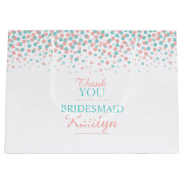 Sacola Para Presentes Grande Bolsa de presente de laranja de coral lacrimejante