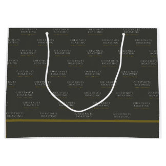 Sacola Para Presentes Grande Bolsa de Presente de Natal - Castanhas Rostadas