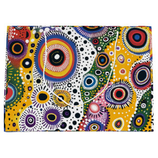 Sacola Para Presentes Grande Bolsa de Regalo Grande con Estampado Psicodélico