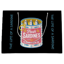 Sacola Para Presentes Grande Bolsa de Regalo The life of a sardine