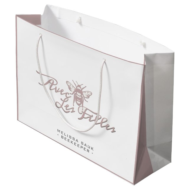 Sacola Para Presentes Grande Bolsa do Coleção de Auricultores Clássicos (Verso inclinado)