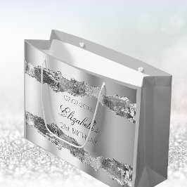 Sacola Para Presentes Grande Bolsa mensageifesta de aniversario elegante de nom