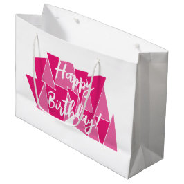 Sacola Para Presentes Grande Bolsa regalo cumpleaños rosa