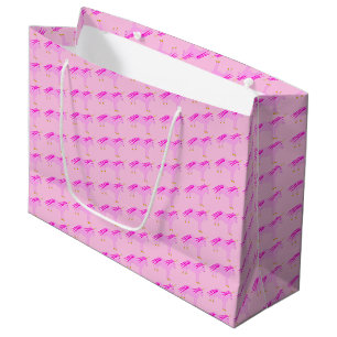 Sacola Para Presentes Grande Bonito Menina Rosa, Unicórnio Padrão