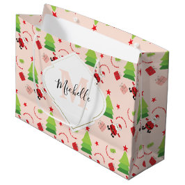 Sacola Para Presentes Grande Bonito Natal Papai Noel