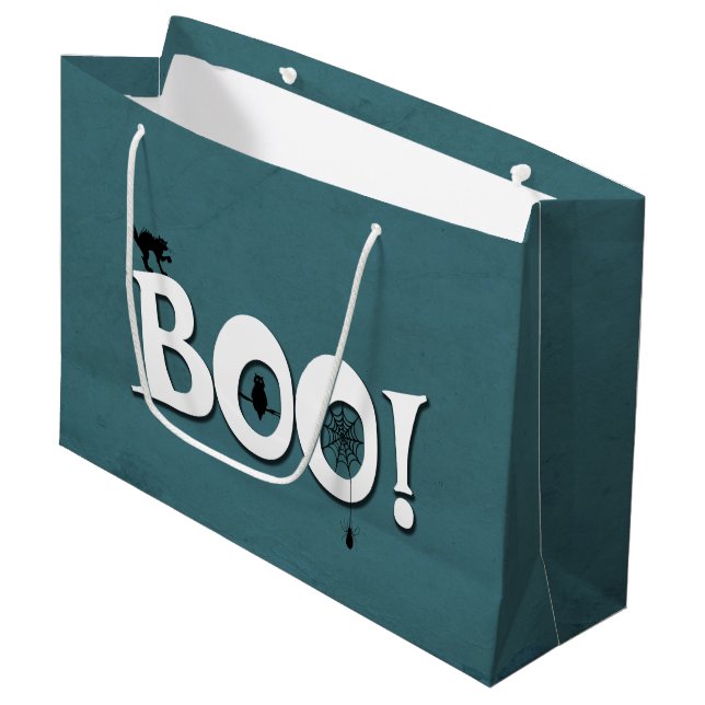 Sacola Para Presentes Grande Boo! (Frente inclinada)