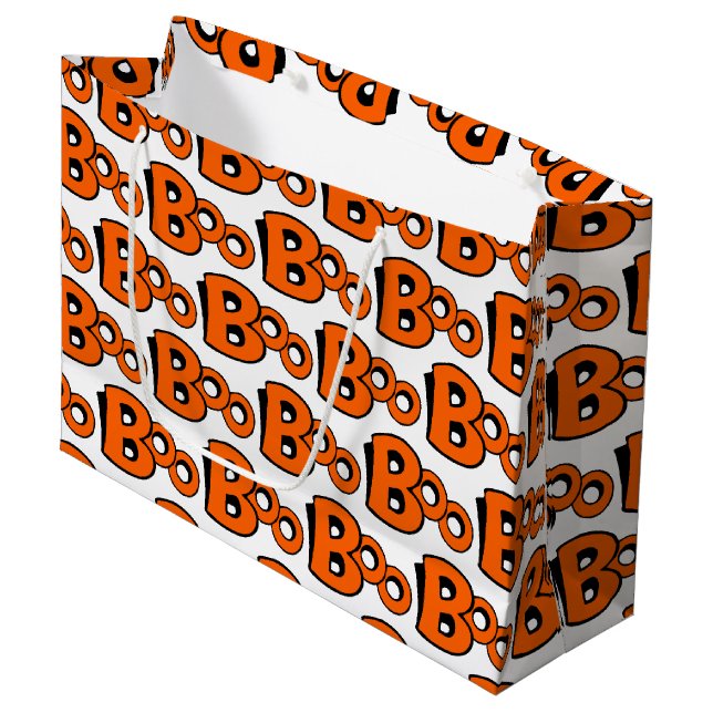 Sacola Para Presentes Grande Boo Pattern (Frente inclinada)