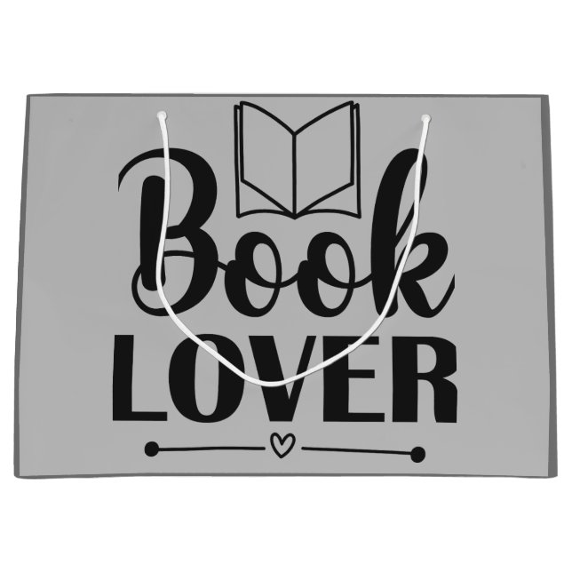 Sacola Para Presentes Grande Book Lovers Club (Frente)