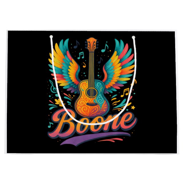 Sacola Para Presentes Grande Boone Guitar (Frente)