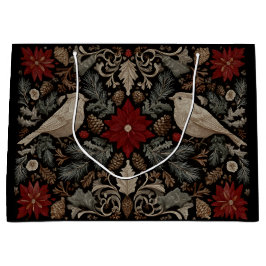 Sacola Para Presentes Grande Bordados Festivos