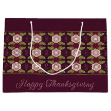 Borgonha Com Padrão Floral