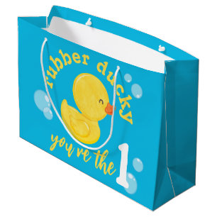 Sacola Para Presentes Grande Borracha Ducky Você é o único primeiro aniversario