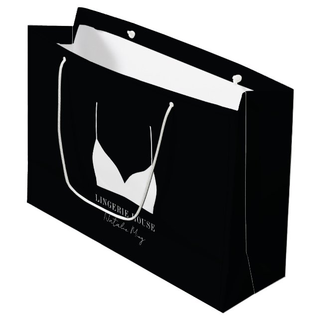 Sacola Para Presentes Grande Boutique de Roupas Íntimas  (Frente inclinada)