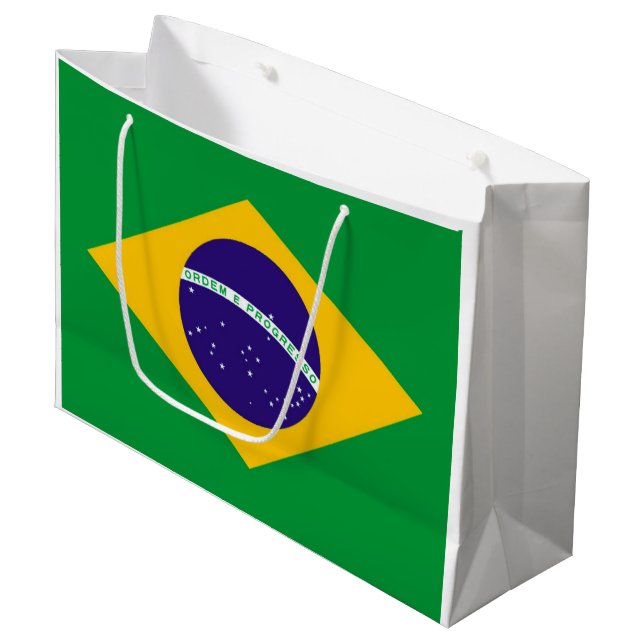 Sacola Para Presentes Grande Brasil (Frente inclinada)