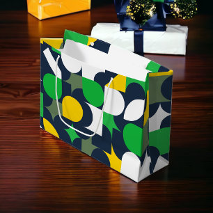 Sacola Para Presentes Grande Bright Bauhaus Shape