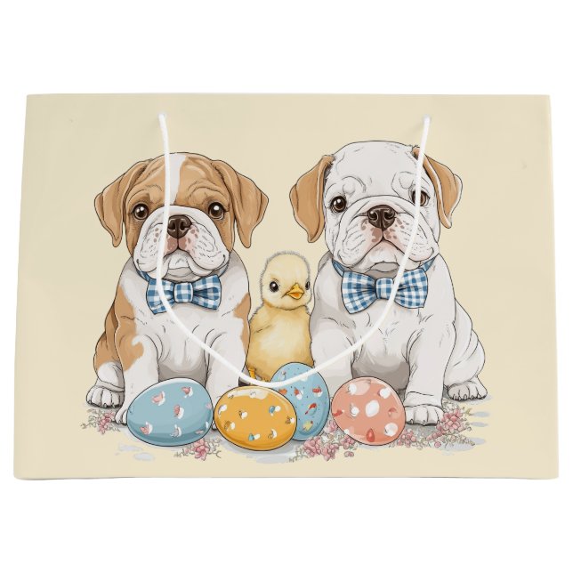 Sacola Para Presentes Grande Bullets Ingleses da páscoa (Frente)