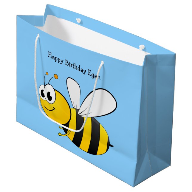 Sacola Para Presentes Grande Bumble Bee (Frente inclinada)