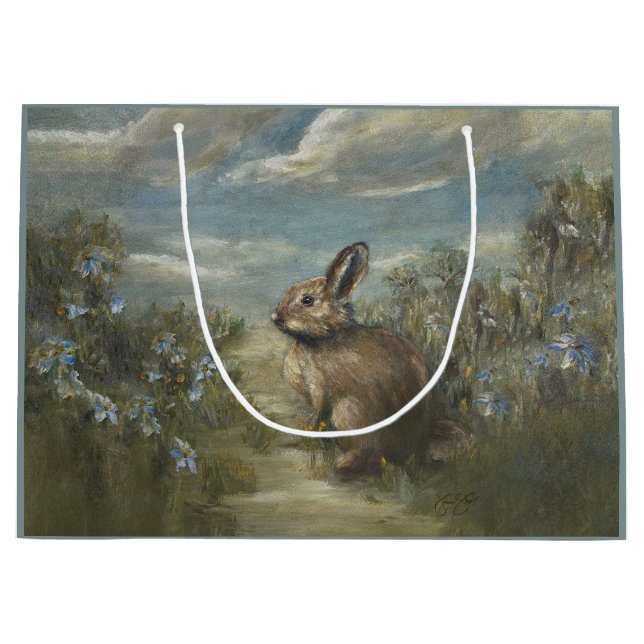 Sacola Para Presentes Grande Bunny Lane (Frente)