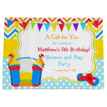 Bunt House Bouncy Castle Birthday Boy Obrigado