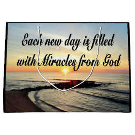 SACOLA PARA PRESENTES GRANDE CADA DIA SÃO MILAGRES DE DEUS