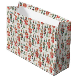 Sacola Para Presentes Grande Cadeado de piratas de Natal festivo