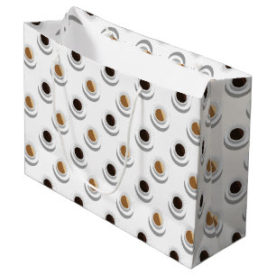 Sacola Para Presentes Grande Café quebrado.