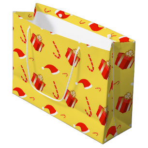 Sacola Para Presentes Grande Caixa de presentes de Natal Cana de chocolate