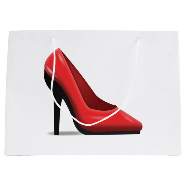 Sacola Para Presentes Grande Calçado HIgh Heel - Emoji (Frente)