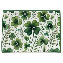 Sacola Para Presentes Grande Calming Clovers