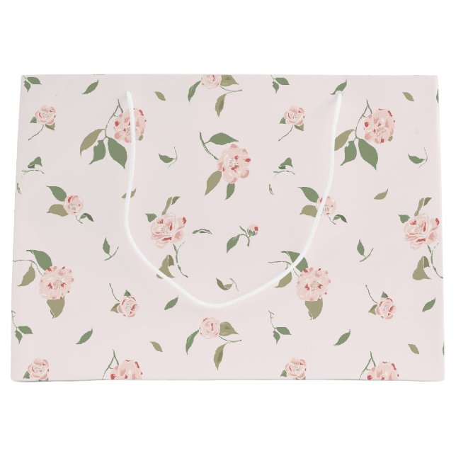 Sacola Para Presentes Grande Camellia Garden (Frente)