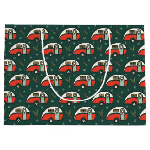 Sacola Para Presentes Grande Campanha de Natal da Campa Vermelha Retro