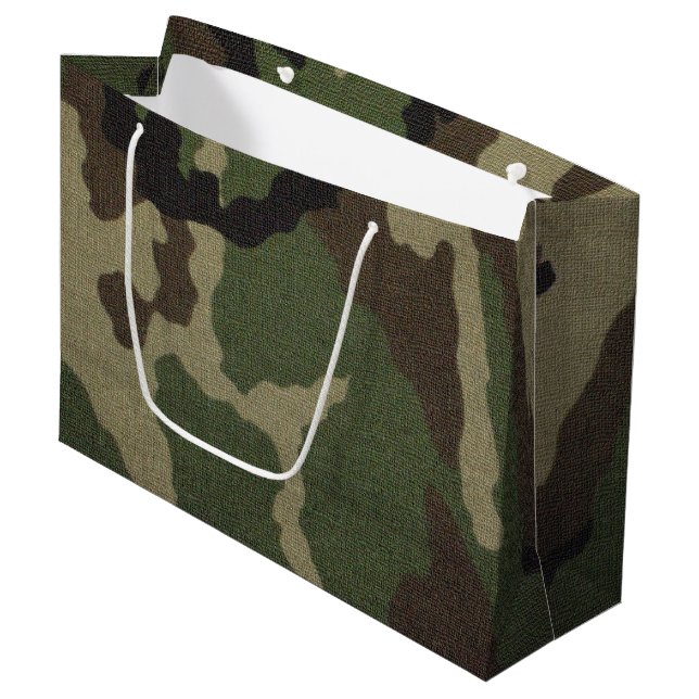Sacola Para Presentes Grande Camuflagem 1 (Frente inclinada)