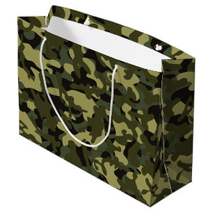 Sacola Para Presentes Grande Camuflagem Euro Primavera