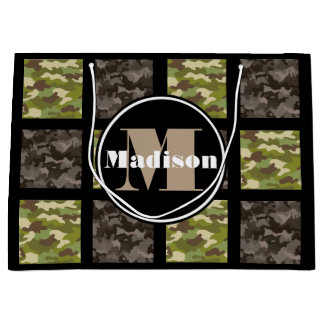 Sacola Para Presentes Grande Camuflagem mista com personalização
