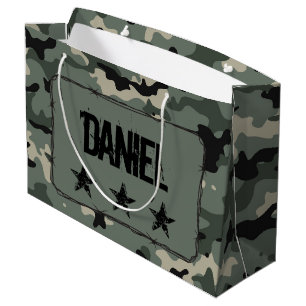 Sacola Para Presentes Grande Camuflagem Personalizada