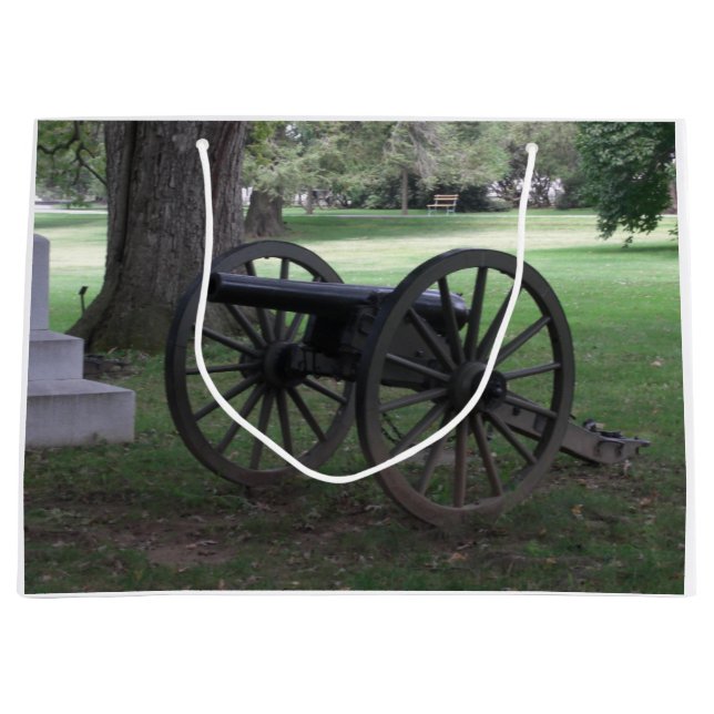 Sacola Para Presentes Grande Canhão da guerra civil de Gettysburg Pensilvânia (Frente)