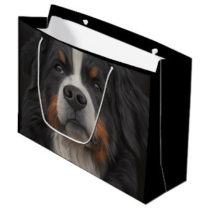 Sacola Para Presentes Grande Cão de montanha de Bernese