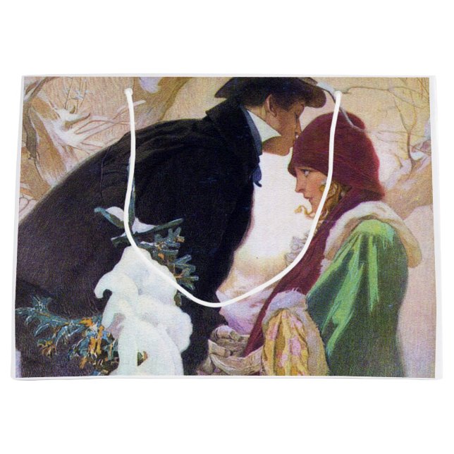 Sacola Para Presentes Grande Capa da Hearst's International, Alphonse Mucha (Frente)