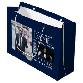 Sacola Para Presentes Grande Capa de Revista Personalizada Moderna Moda Anivers
