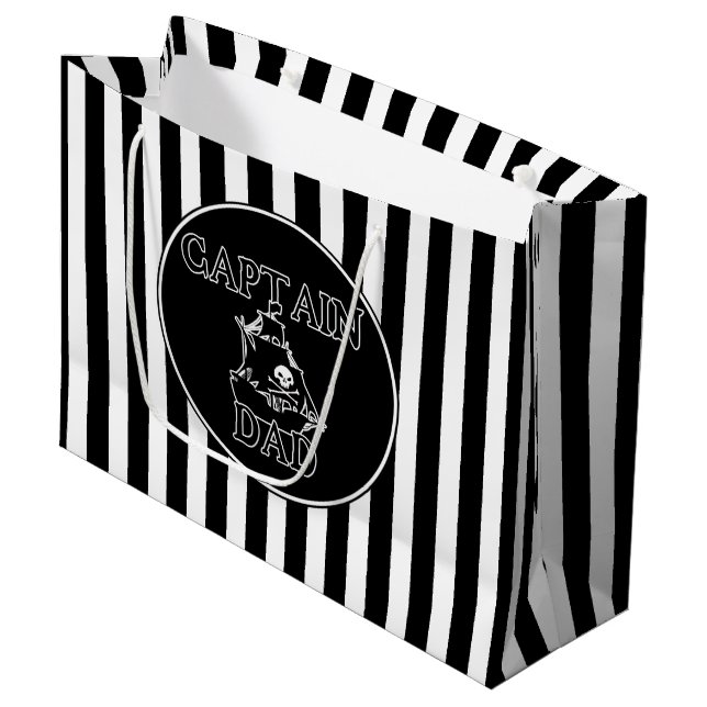 Sacola Para Presentes Grande Capitã Pai - Ghosted Galleon Gift Bag (Frente inclinada)