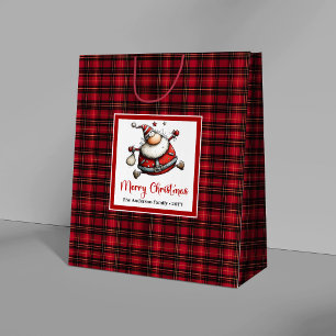 Sacola Para Presentes Grande Caprichoso Presente de Natal Divertido Papai Noel