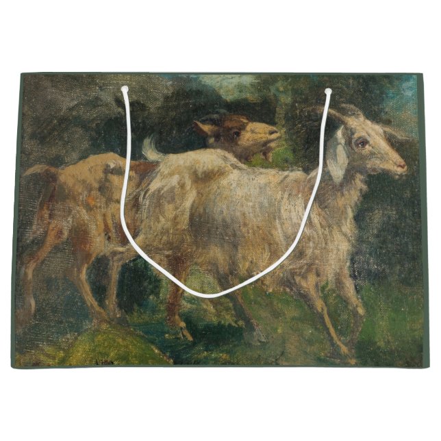 Sacola Para Presentes Grande Caprinos (por Vincenzo Caprile) (Frente)