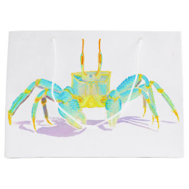 Sacola Para Presentes Grande Caranguejo de turquesa