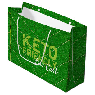 Sacola Para Presentes Grande Carbo Fraco de Keto